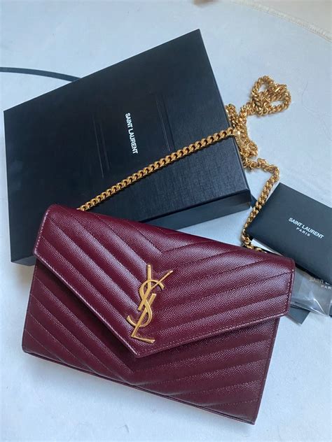 ysl envelope chain wallet uk|YSL cassandra wallet on chain.